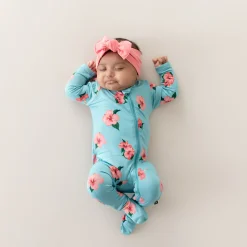 Kyte Baby Zippered Footie in Hibiscus Outlet