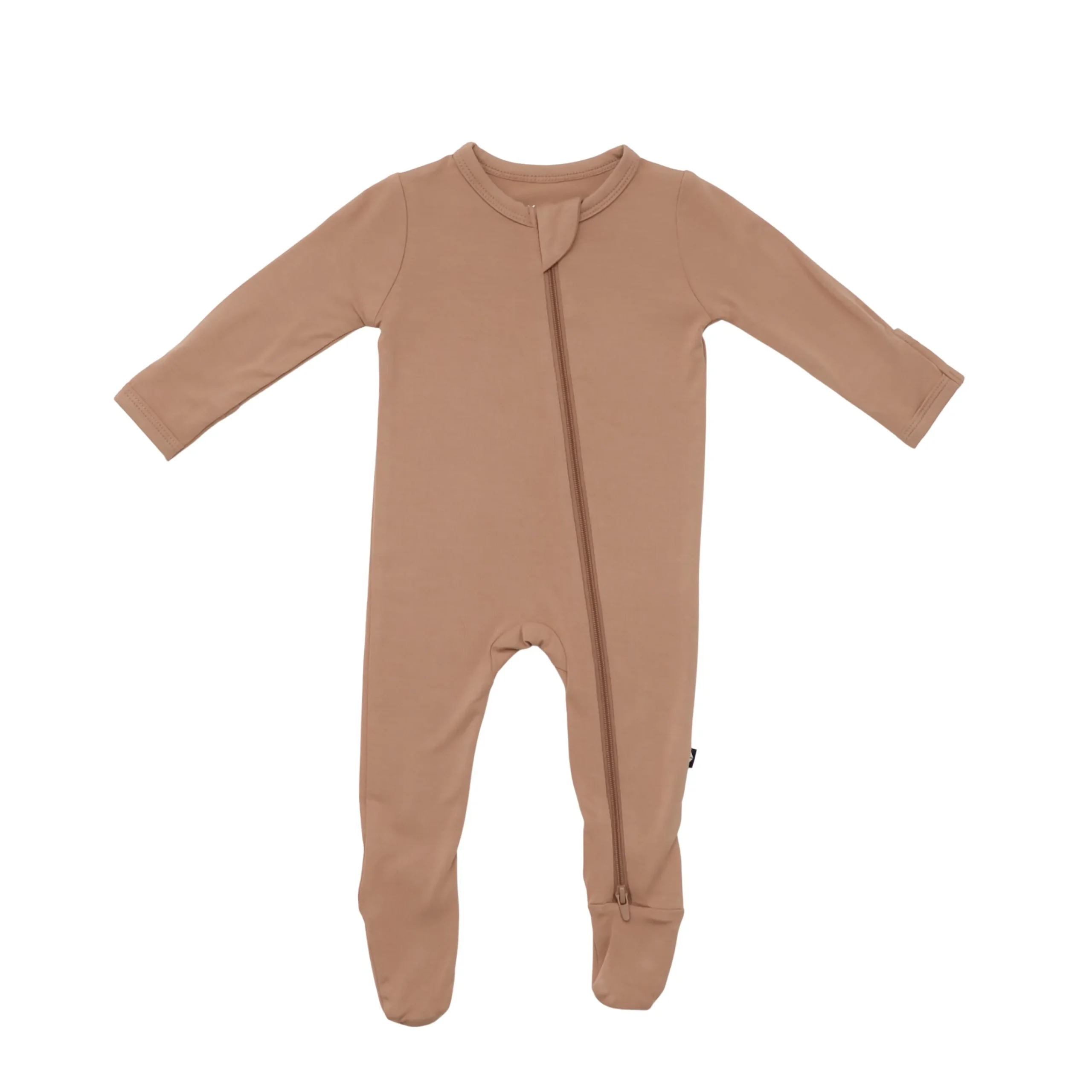 Kyte Baby Zippered Footie in Latte Best