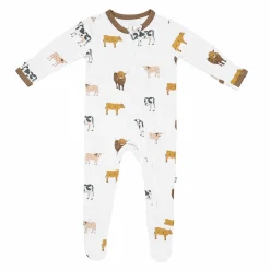 Kyte Baby Zippered Footie in Moo Discount