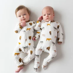 Kyte Baby Zippered Footie in Moo Discount