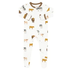 Kyte Baby Zippered Footie in Moo Discount