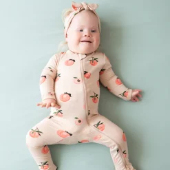 Kyte Baby Zippered Footie in Peach Best