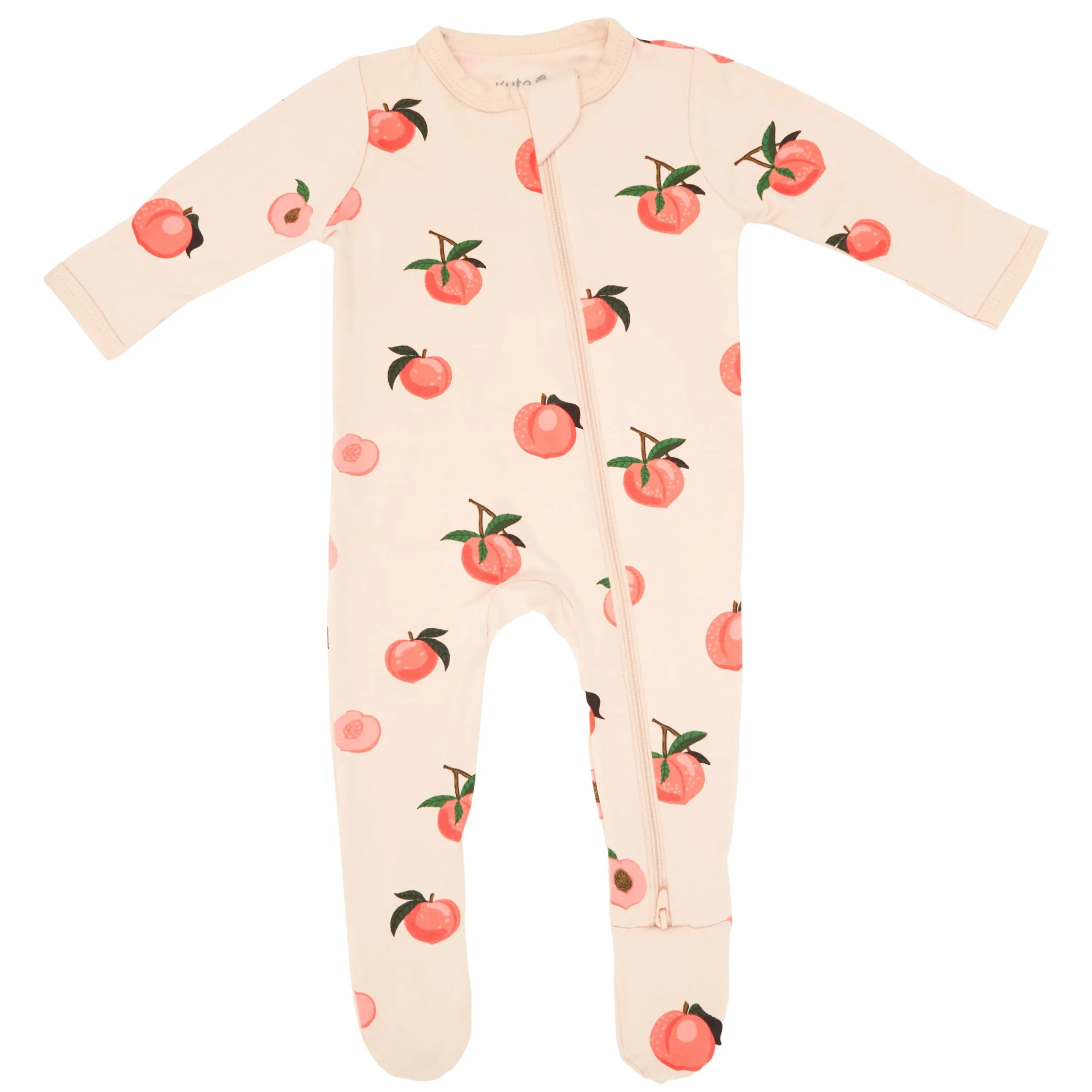 Kyte Baby Zippered Footie in Peach Best