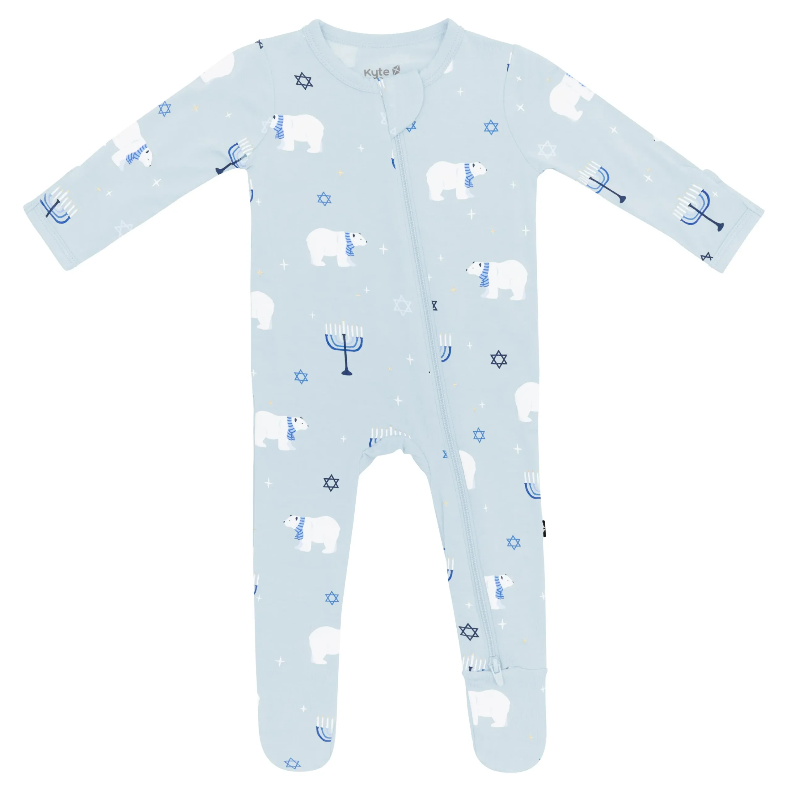 Kyte Baby Zippered Footie in Polar Lights Outlet