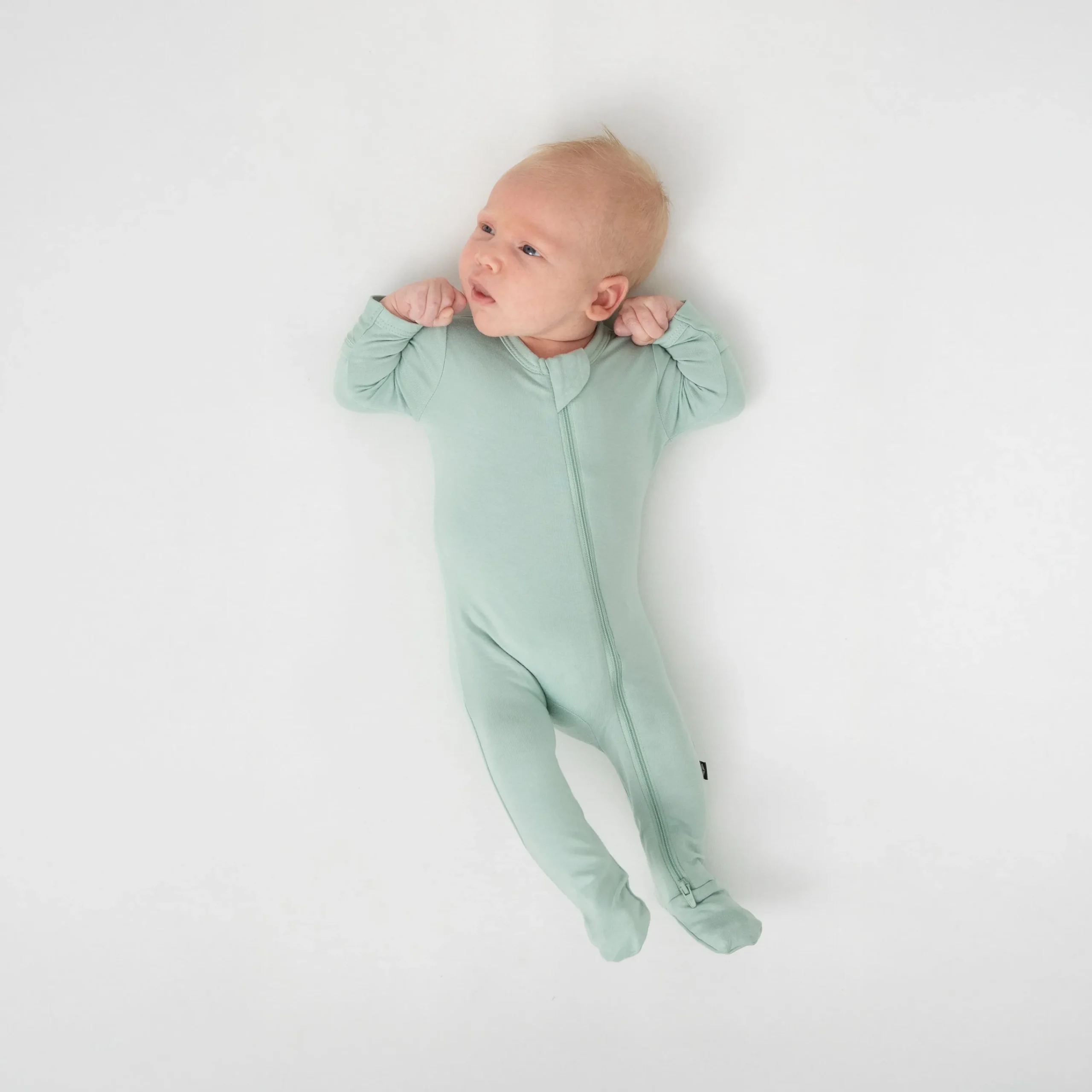 Kyte Baby Zippered Footie in Sage Sale