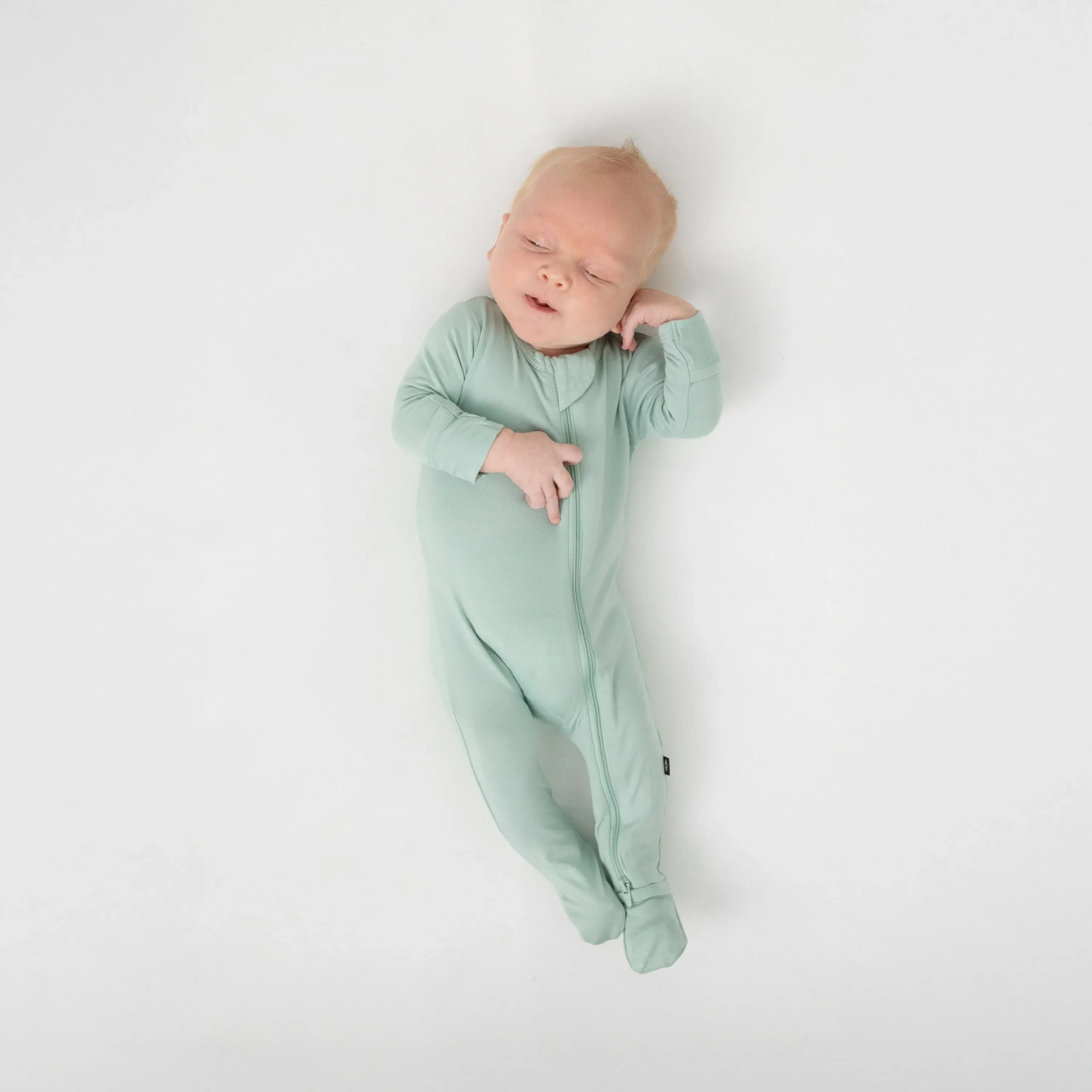 Kyte Baby Zippered Footie in Sage Sale