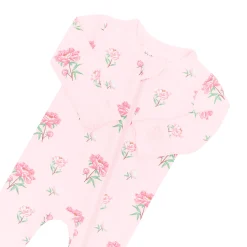 Kyte Baby Zippered Footie in Sakura Peony Hot