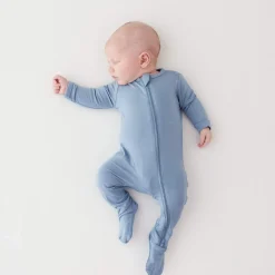 Kyte Baby Zippered Footie in Slate Outlet