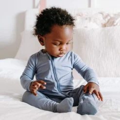 Kyte Baby Zippered Footie in Slate Outlet