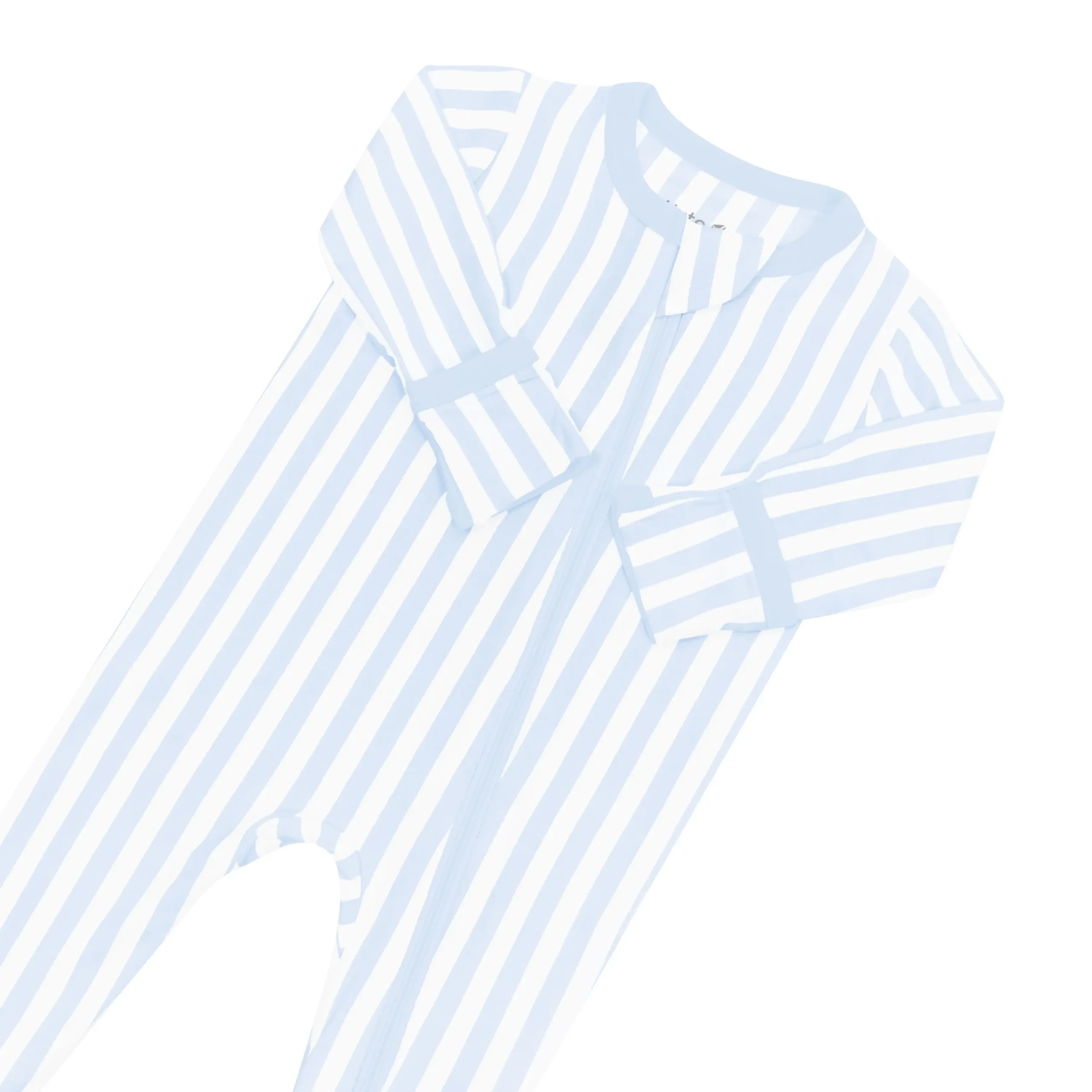 Kyte Baby Zippered Footie in Small Mist Stripe New