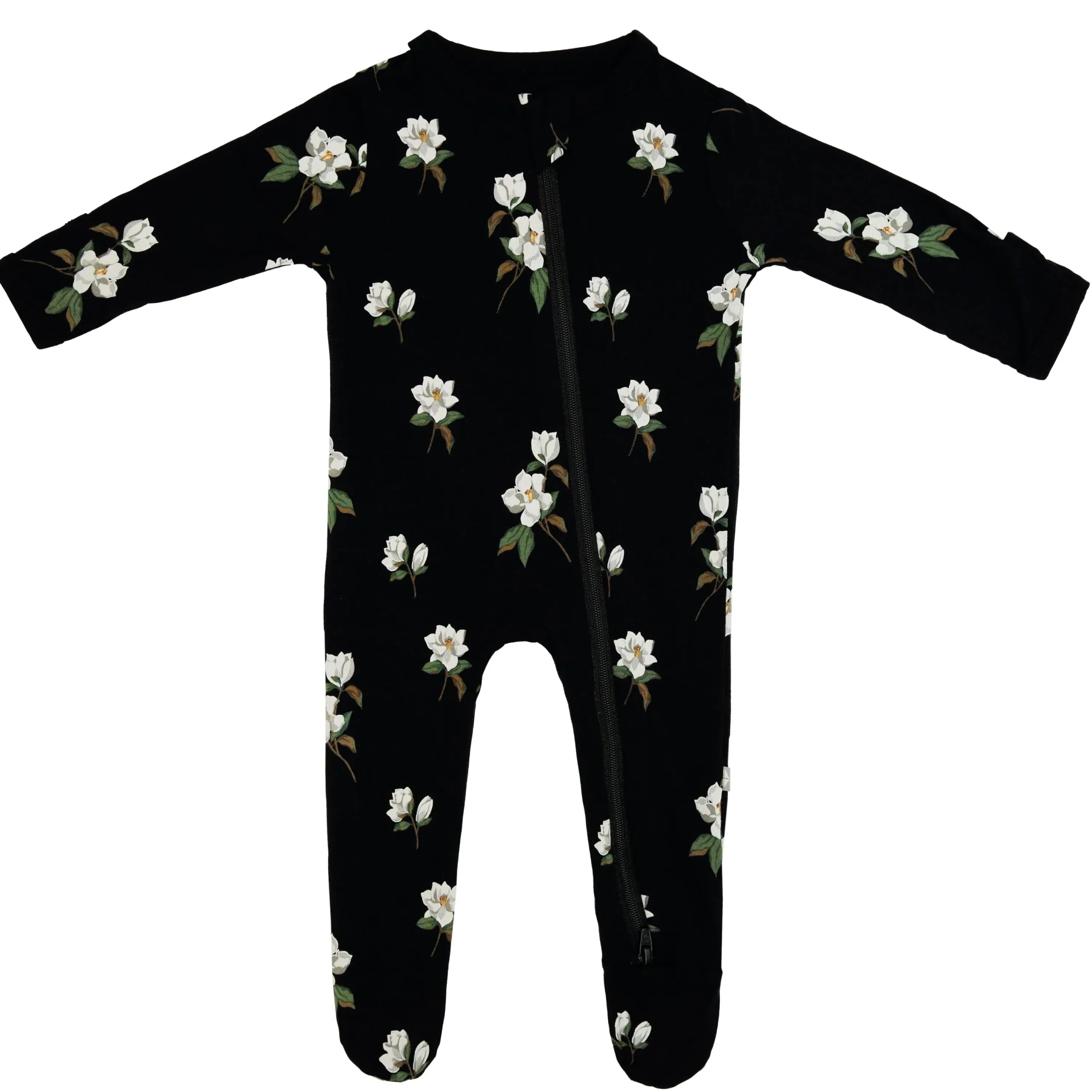 Kyte Baby Zippered Footie in Small Midnight Magnolia Outlet
