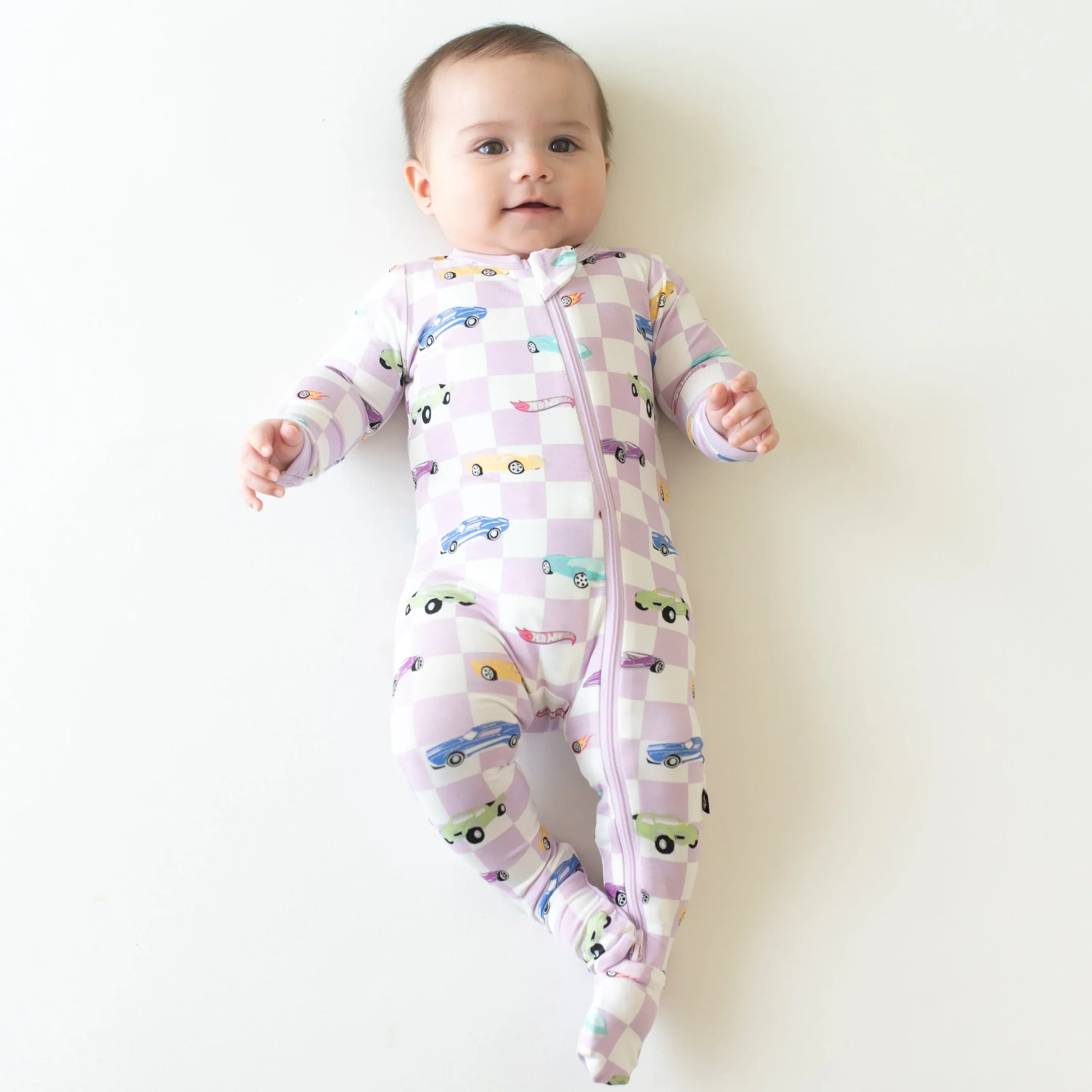 Kyte Baby Zippered Footie in Sparkles and Speed Outlet