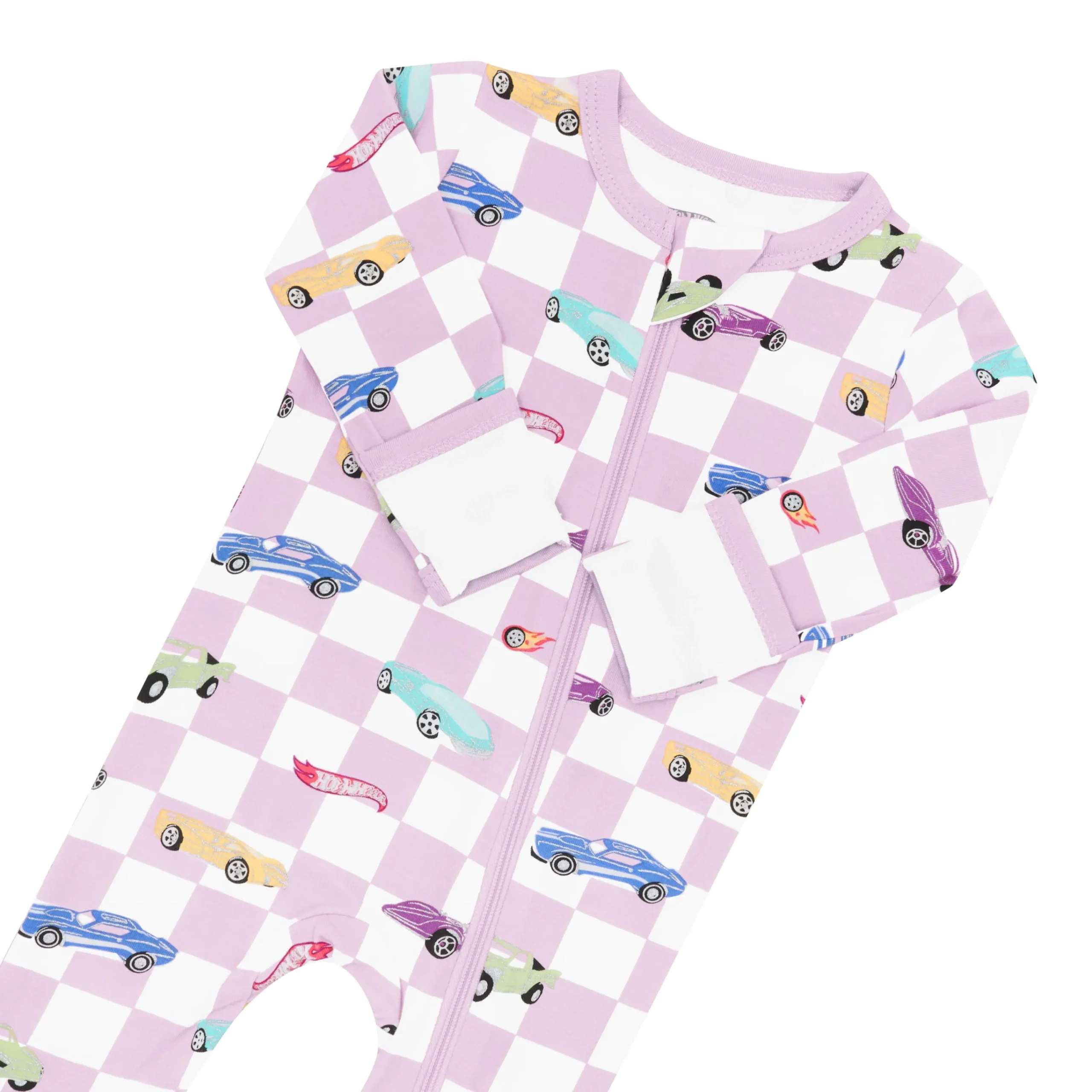 Kyte Baby Zippered Footie in Sparkles and Speed Outlet