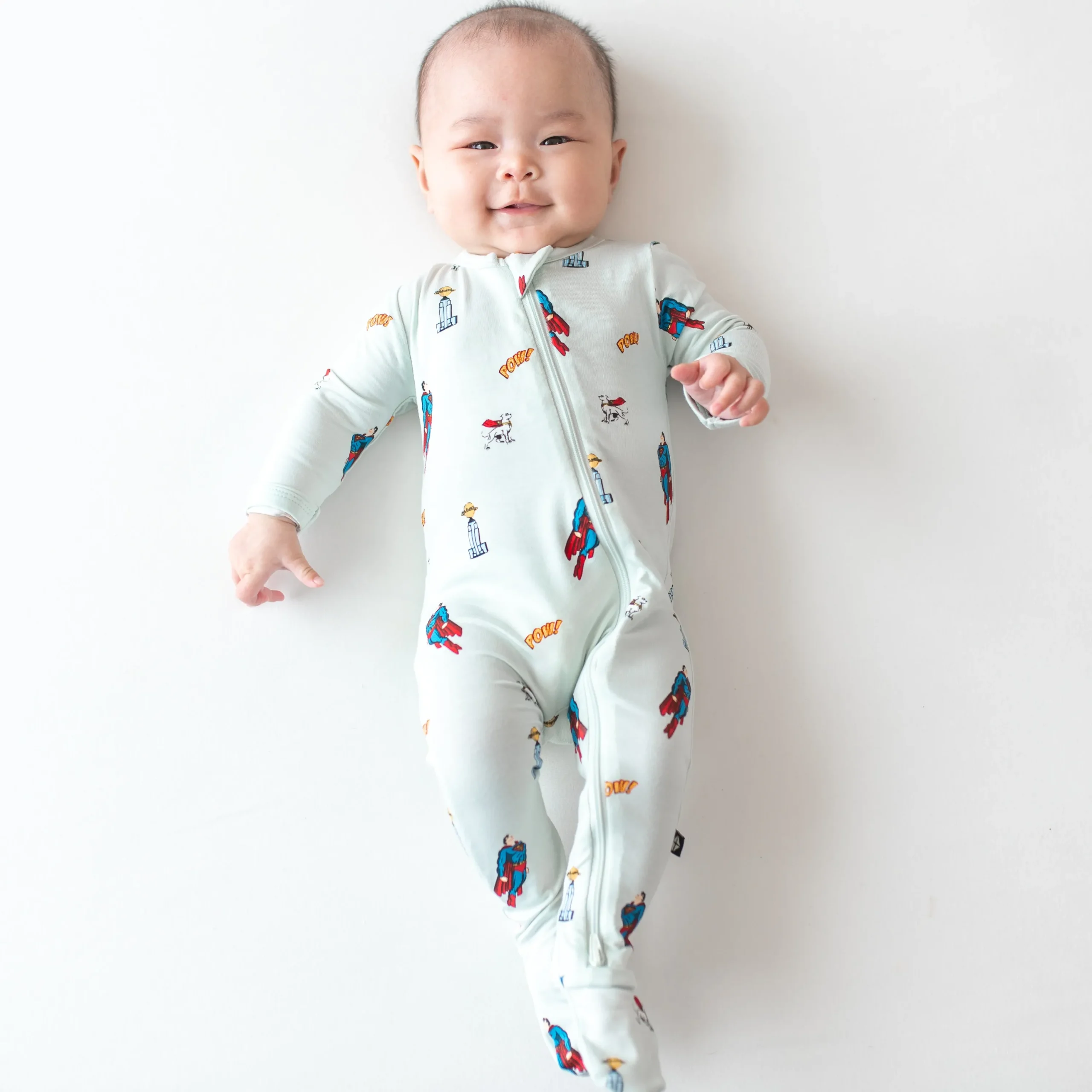 Kyte Baby Zippered Footie in Superman™ Hot