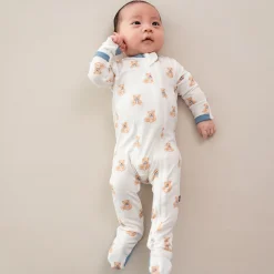 Kyte Baby Zippered Footie in Teddy Bear New