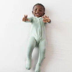 Kyte Baby Zippered Footie in Thyme Outlet