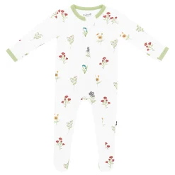 Kyte Baby Zippered Footie in Wildflower