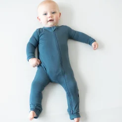 Kyte Baby Zippered Romper in Atlantic Outlet