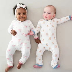 Kyte Baby Zippered Romper in Bow New