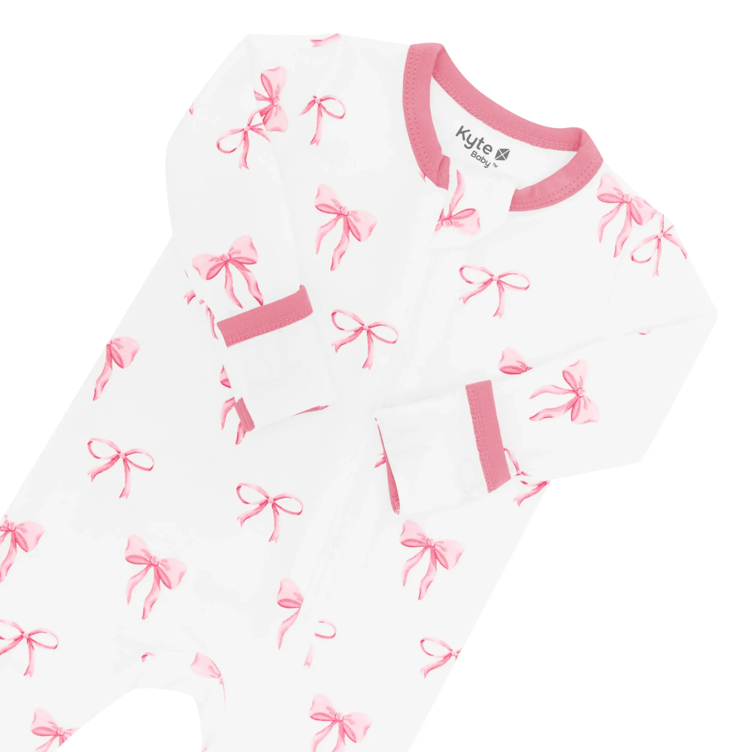 Kyte Baby Zippered Romper in Bow New