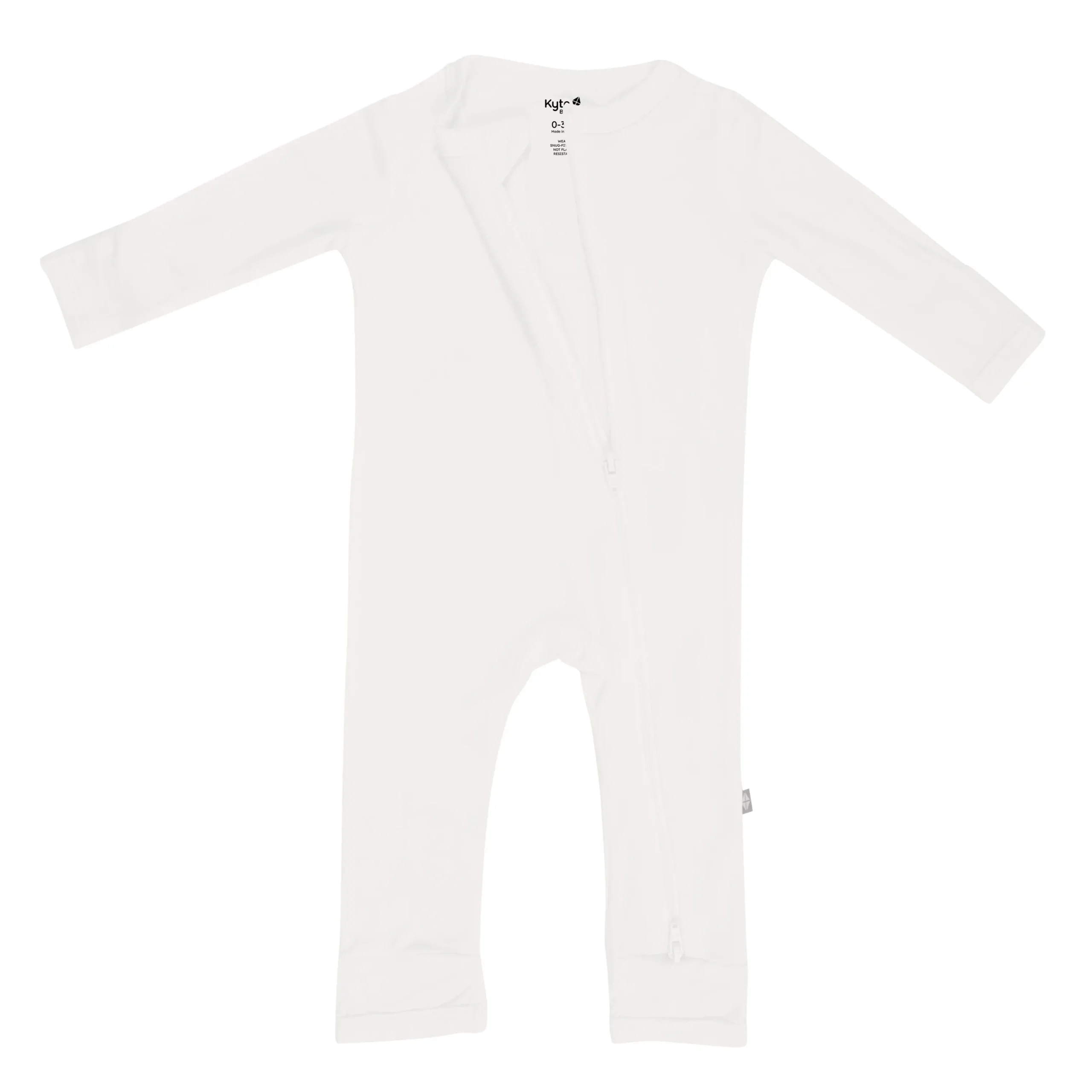 Kyte Baby Zippered Romper in Cloud Hot