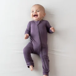 Kyte Baby Zippered Romper in Currant Best