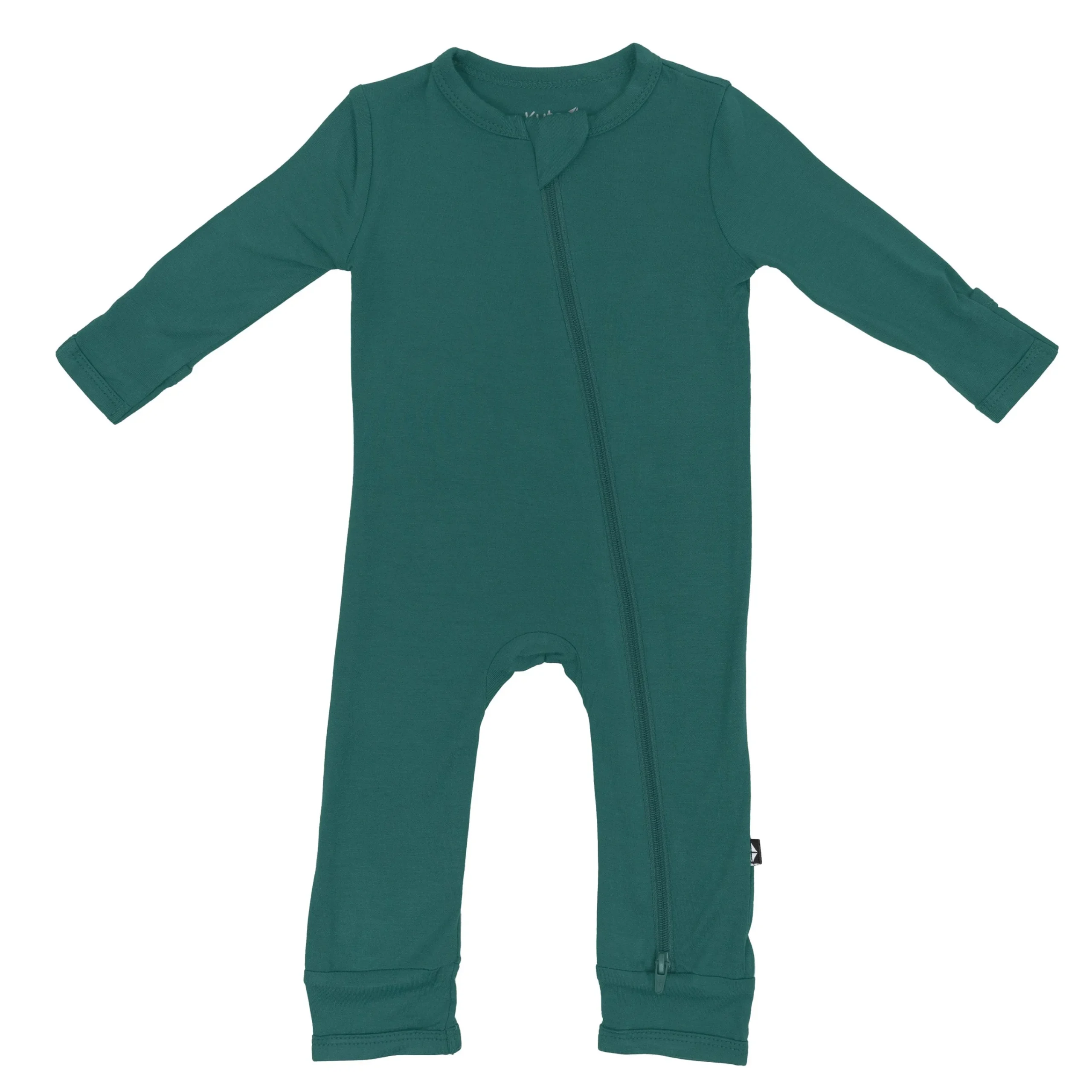 Kyte Baby Zippered Romper in Emerald Discount