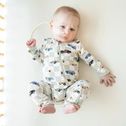 Kyte Baby Zippered Romper in Fast and Fierce
