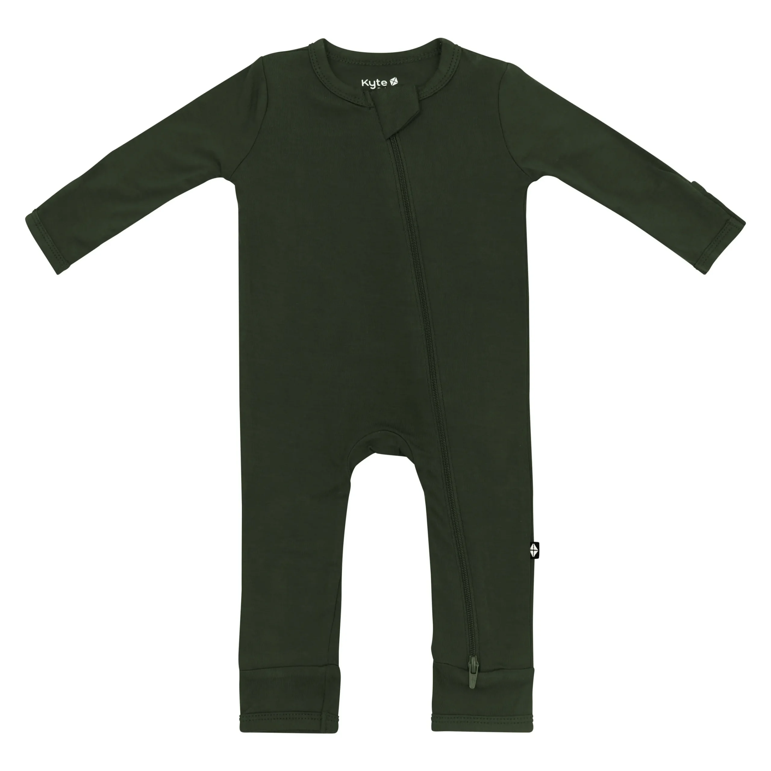 Kyte Baby Zippered Romper in Fir Clearance