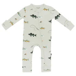 Kyte Baby Zippered Romper in Fishing Hot