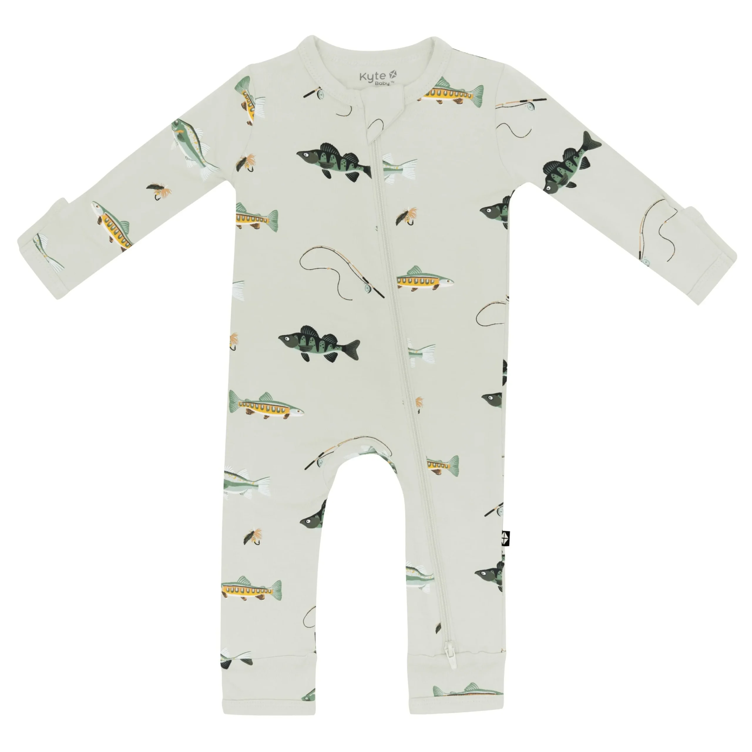 Kyte Baby Zippered Romper in Fishing Hot