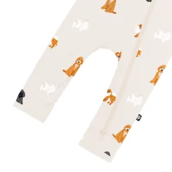 Kyte Baby Zippered Romper in Fluffy Dog New