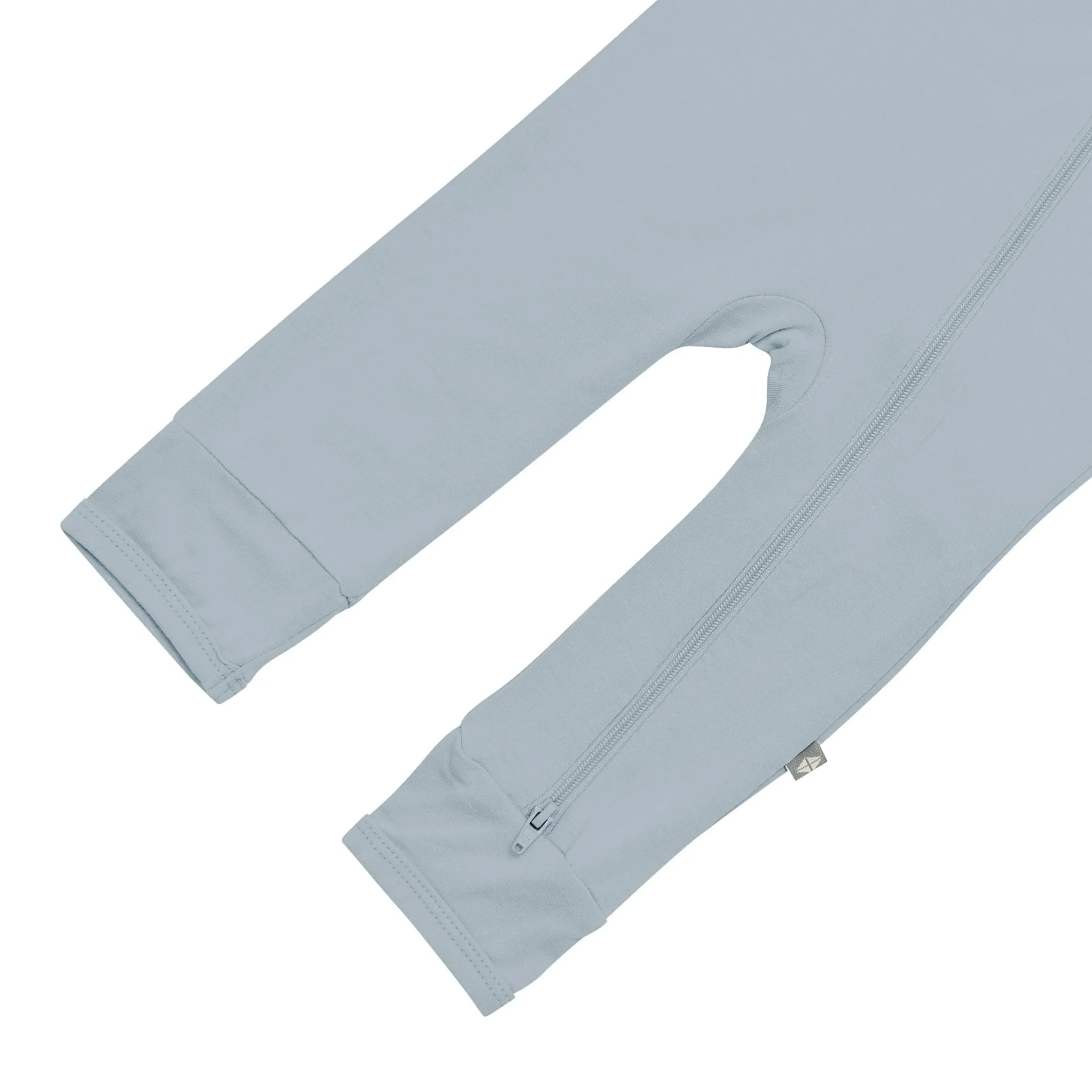 Kyte Baby Zippered Romper in Fog Clearance