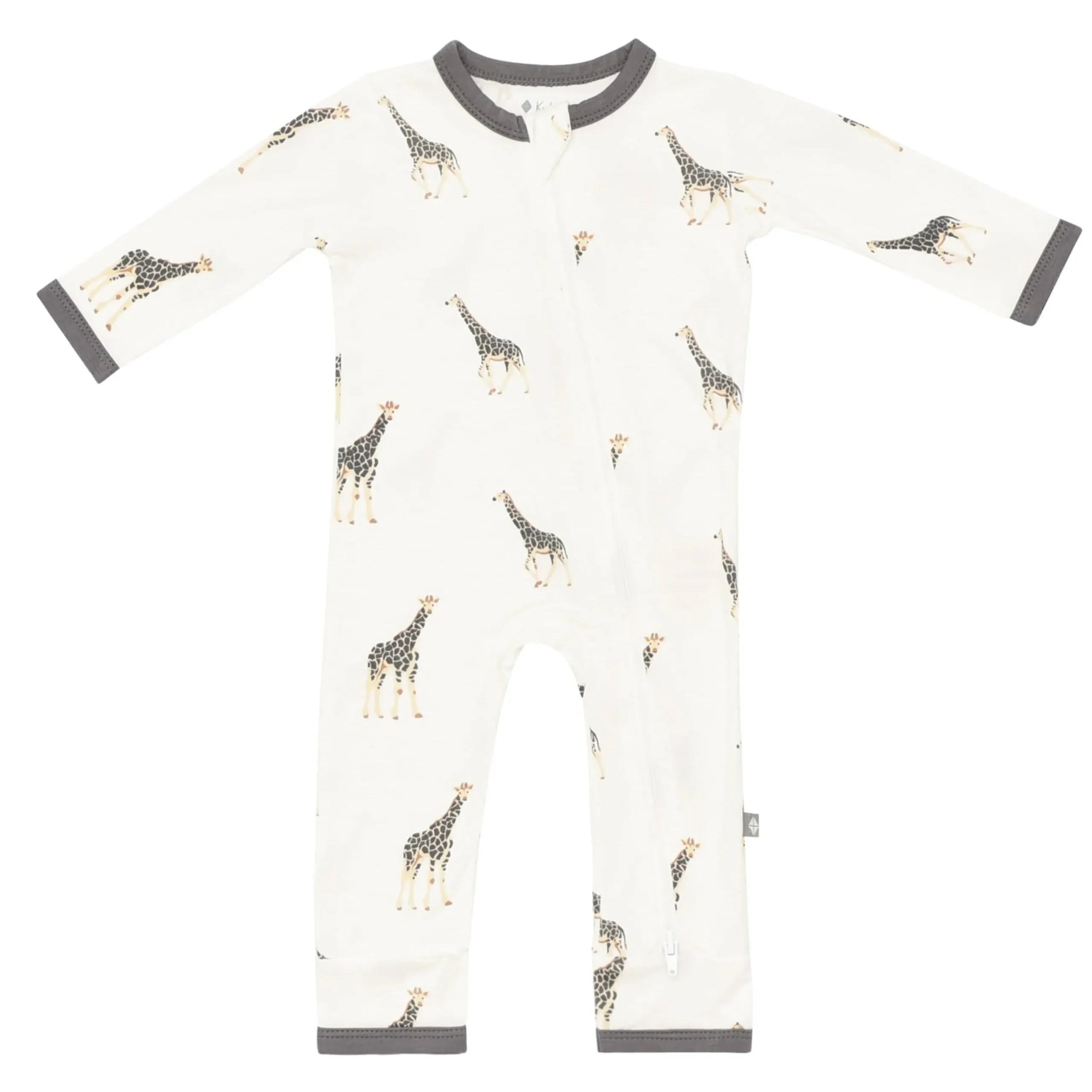 Kyte Baby Zippered Romper in Giraffe New