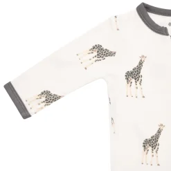 Kyte Baby Zippered Romper in Giraffe New