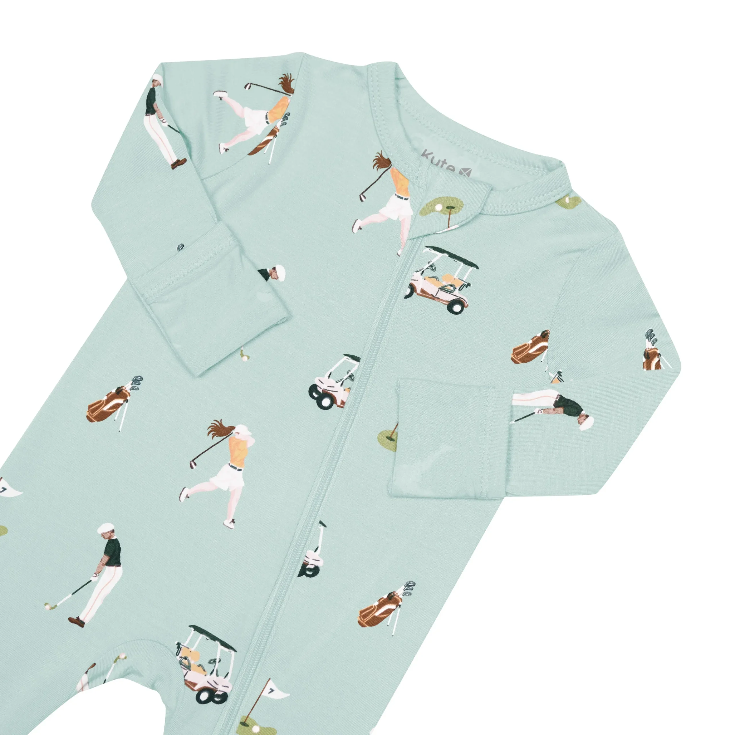 Kyte Baby Zippered Romper in Golf Discount