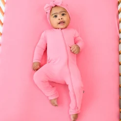 Kyte Baby Zippered Romper in Guava Online