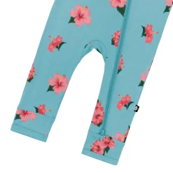 Kyte Baby Zippered Romper in Hibiscus Discount