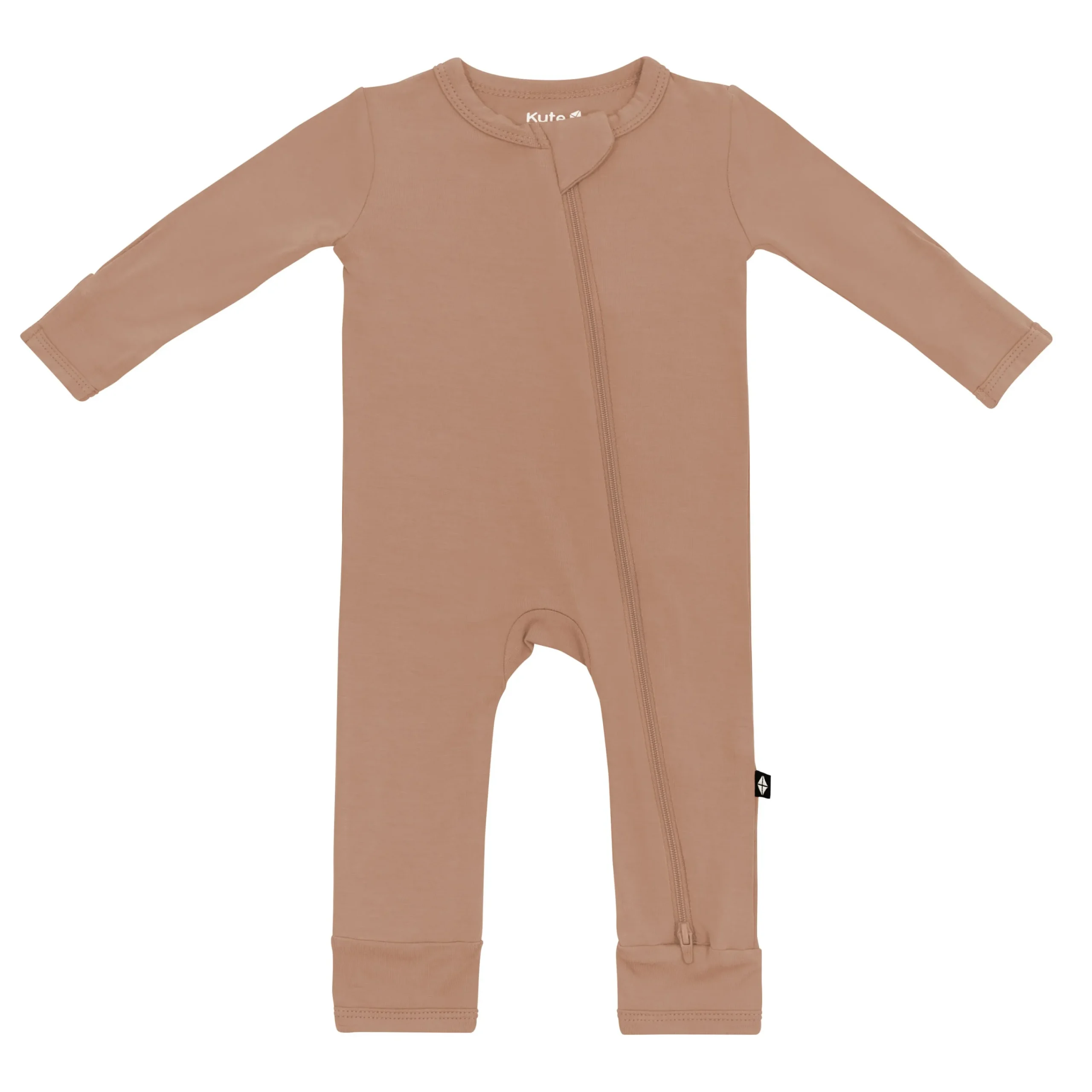 Kyte Baby Zippered Romper in Latte Outlet
