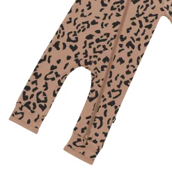 Kyte Baby Zippered Romper in Latte Leopard New