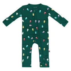 Kyte Baby Zippered Romper in Merry and Bright Clearance
