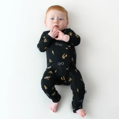 Kyte Baby Zippered Romper in Midnight Icon Clearance