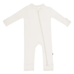 Kyte Baby Zippered Romper in Oat Outlet