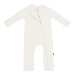 Kyte Baby Zippered Romper in Oat Outlet