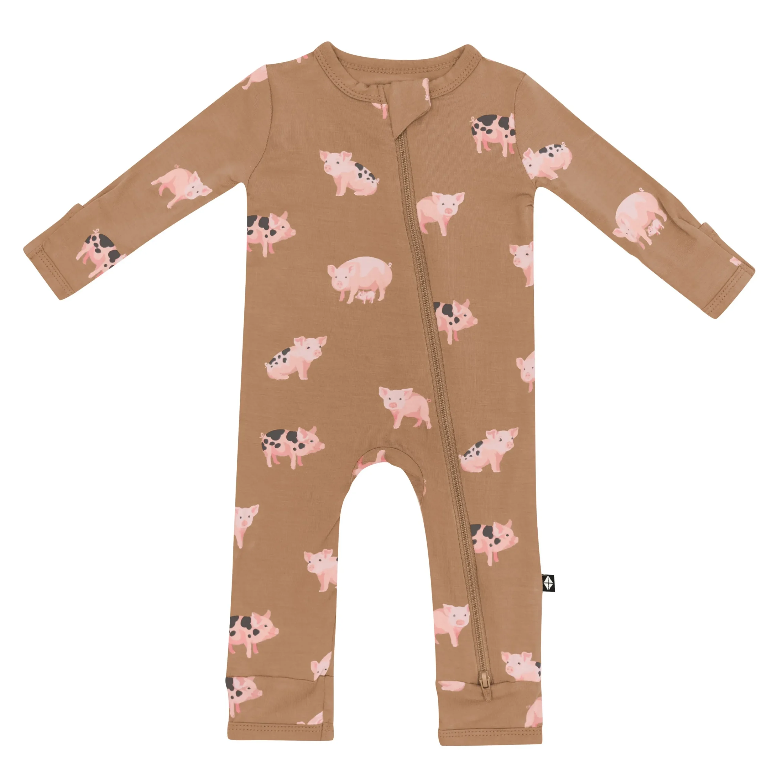 Kyte Baby Zippered Romper in Pig Outlet