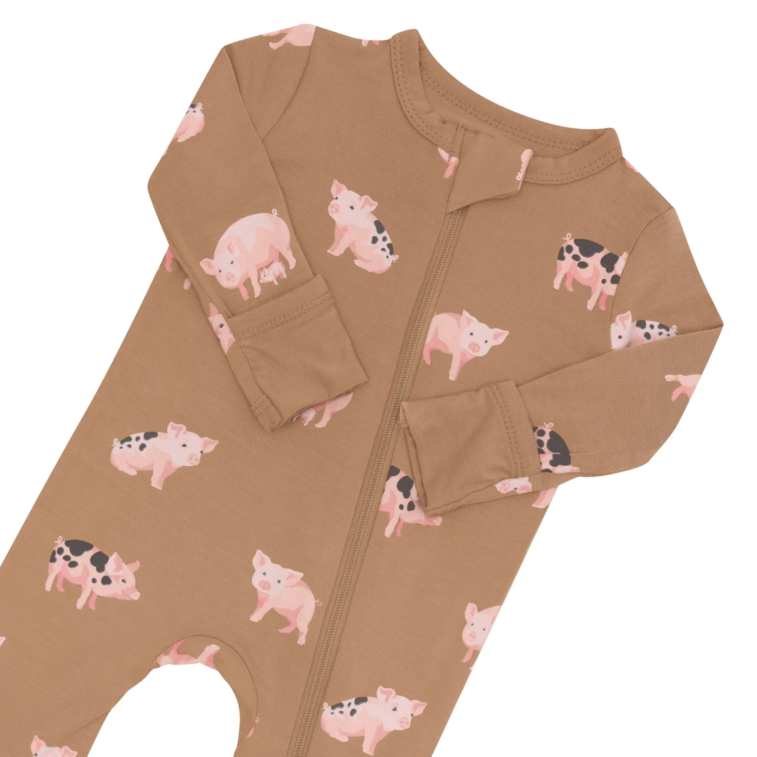 Kyte Baby Zippered Romper in Pig Outlet