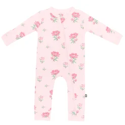 Kyte Baby Zippered Romper in Sakura Peony Hot