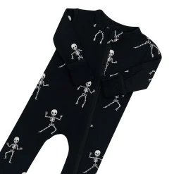 Kyte Baby Zippered Romper in Skeleton Best