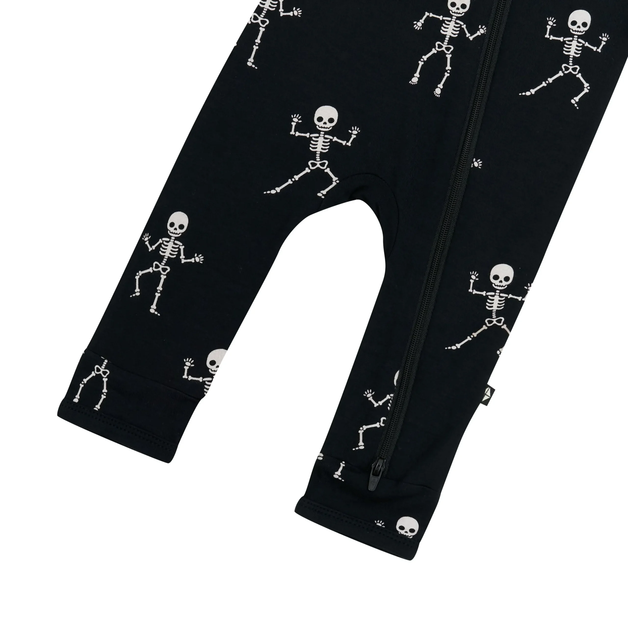Kyte Baby Zippered Romper in Skeleton Best