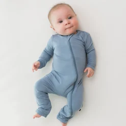 Kyte Baby Zippered Romper in Slate Online